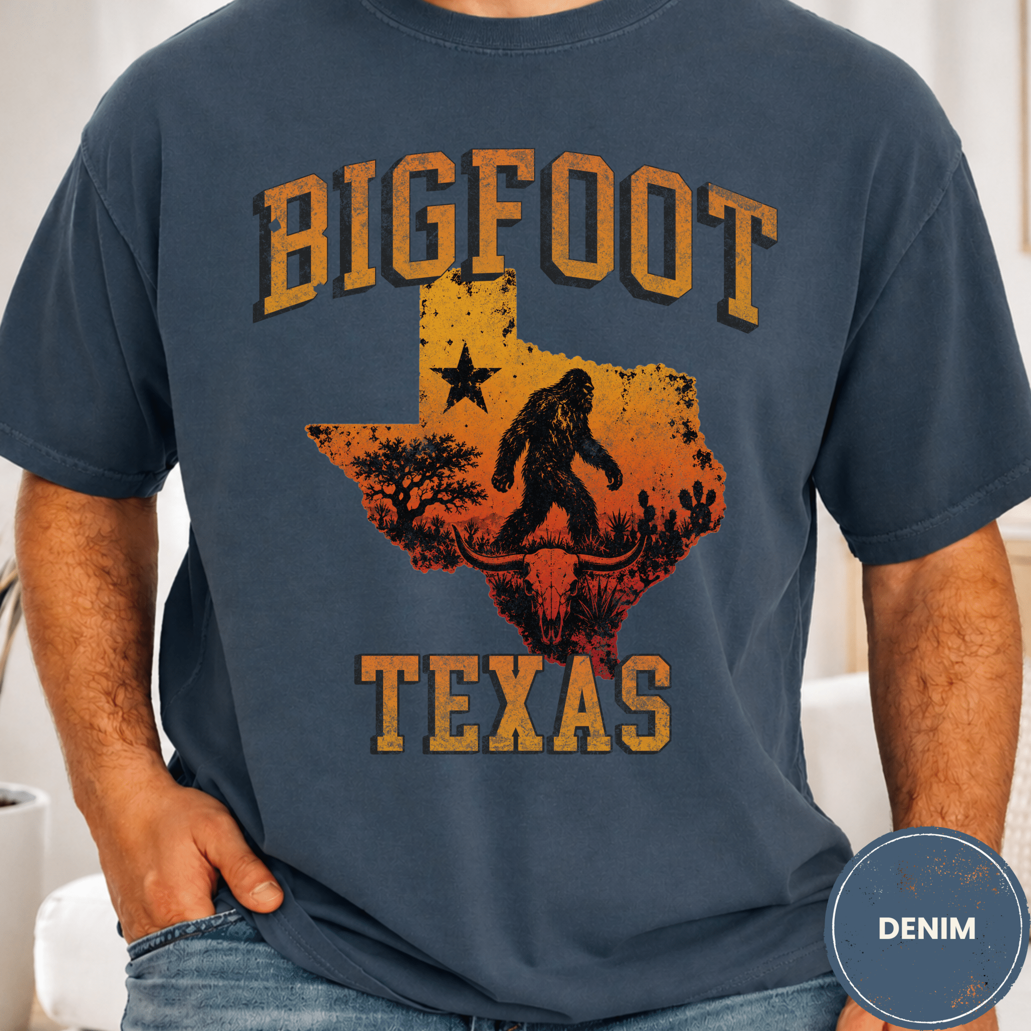 Comfort Colors® Bigfoot Texas State Tee - Deadpan Outdoors Co.