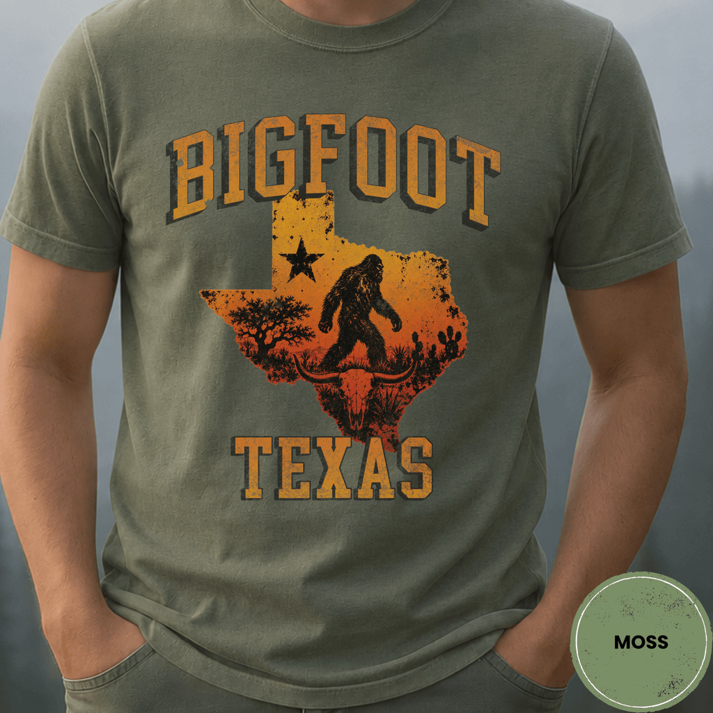 Comfort Colors® Bigfoot Texas State Tee - Deadpan Outdoors Co.