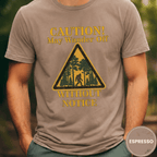 Comfort Colors® Caution May Wander Off Without Notice Tee - Deadpan Outdoors Co.