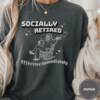 Comfort Colors® Socially Retired Effective Immediately Tee - Deadpan Outdoors Co.