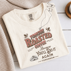Tongue Roasted Coffee Shirt, Funny Vintage Coffee Tee, Retro Coffee Roaster Logo Shirt, Coffee Lover Gift, Sarcastic Coffee Tee - Deadpan Outdoors Co.