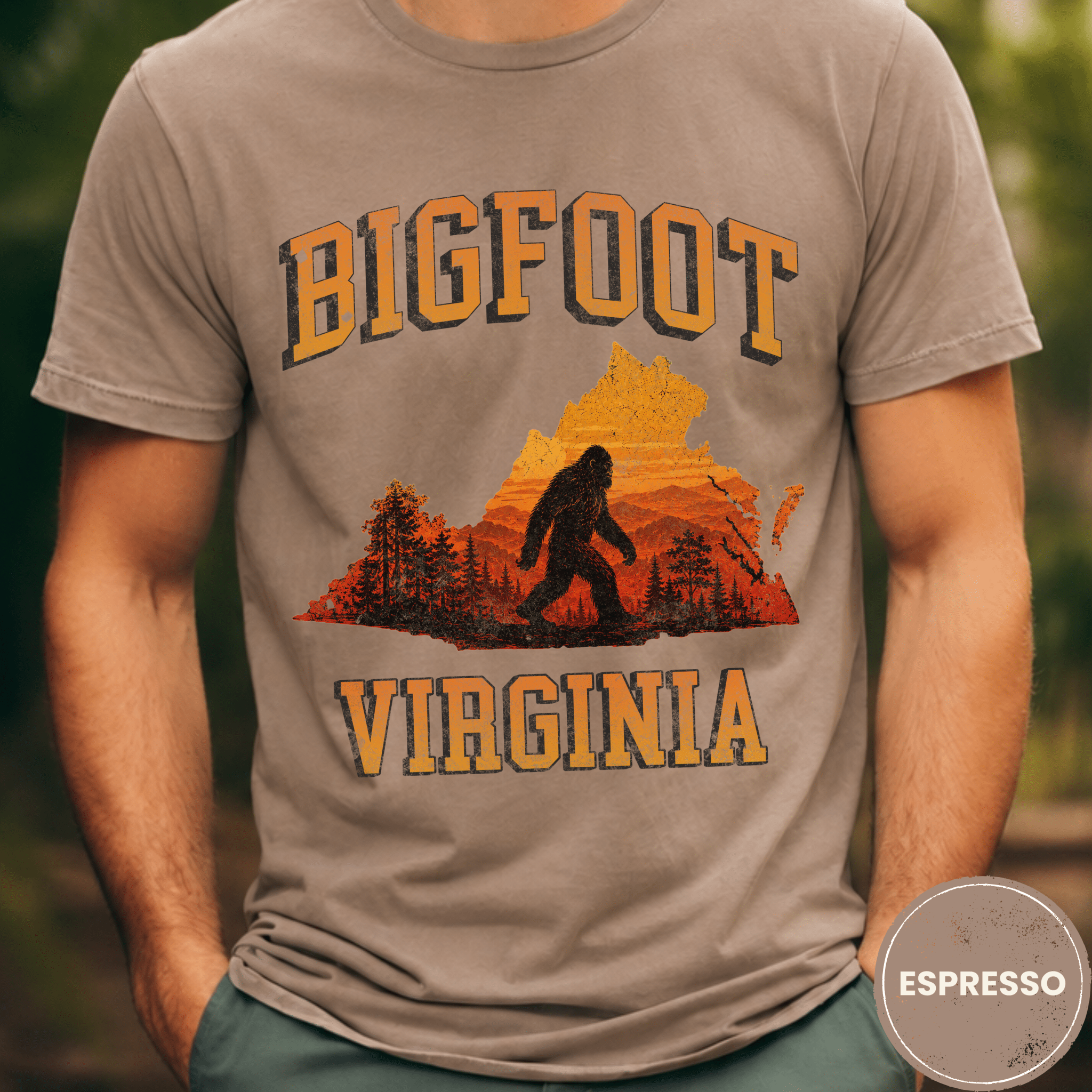 Comfort Colors® Bigfoot Virginia State Tee - Deadpan Outdoors Co.