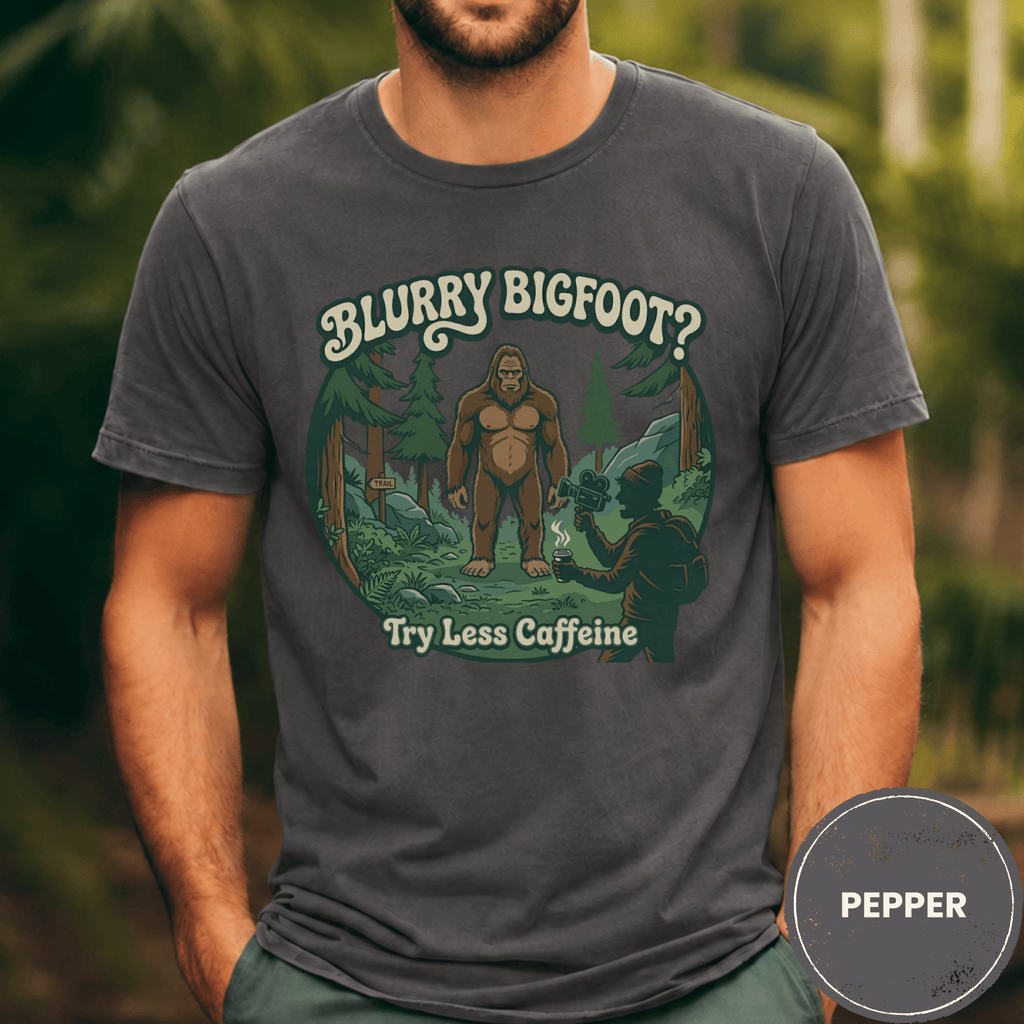 Comfort Colors® Blurry Bigfoot? T-Shirt - Deadpan Outdoors Co.