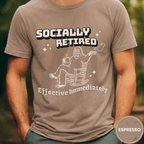 Comfort Colors® Socially Retired Effective Immediately Tee - Deadpan Outdoors Co.