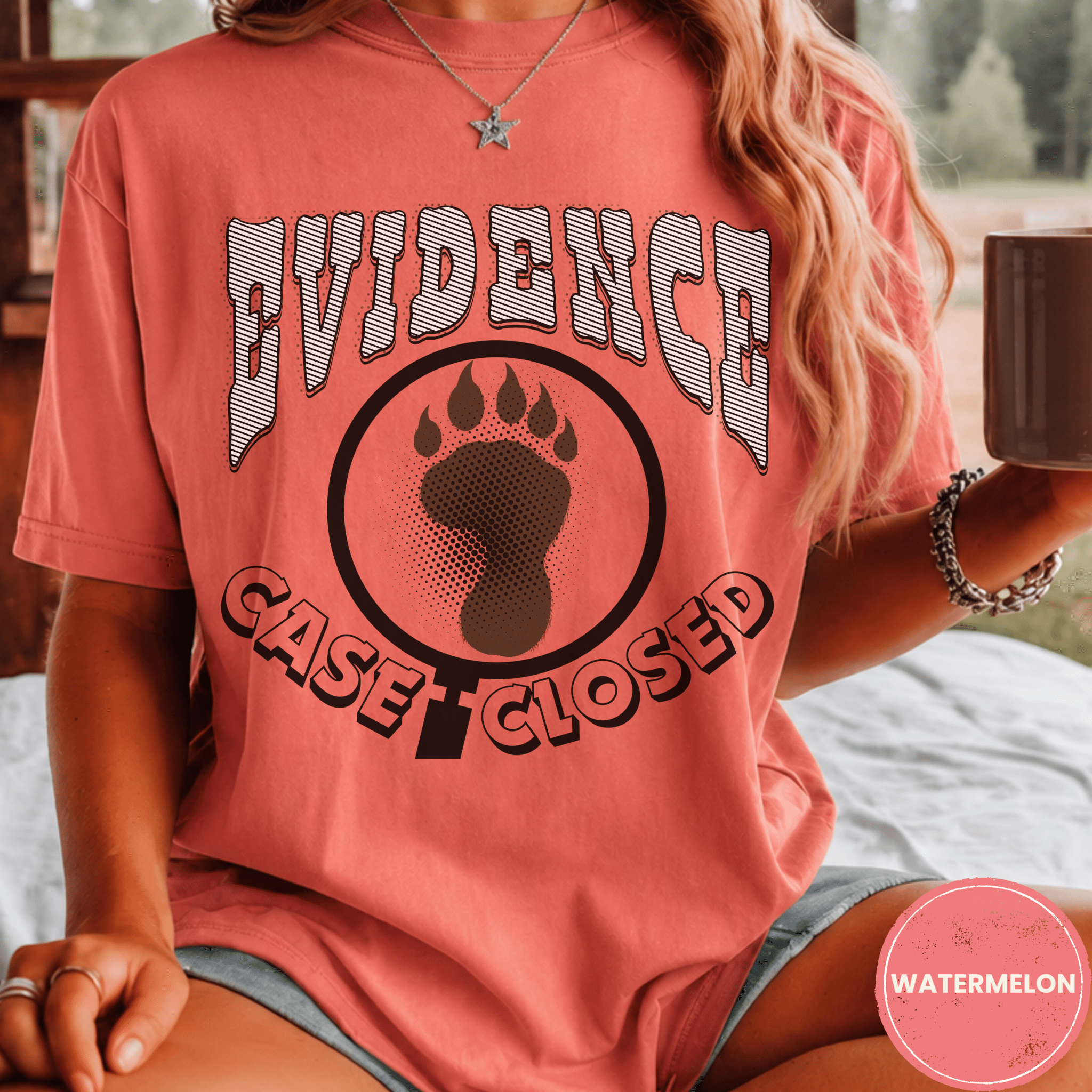 Comfort Colors® Evidence Case Closed Bigfoot Tee - Deadpan Outdoors Co.