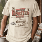 Tongue Roasted Coffee Shirt, Funny Vintage Coffee Tee, Retro Coffee Roaster Logo Shirt, Coffee Lover Gift, Sarcastic Coffee Tee - Deadpan Outdoors Co.