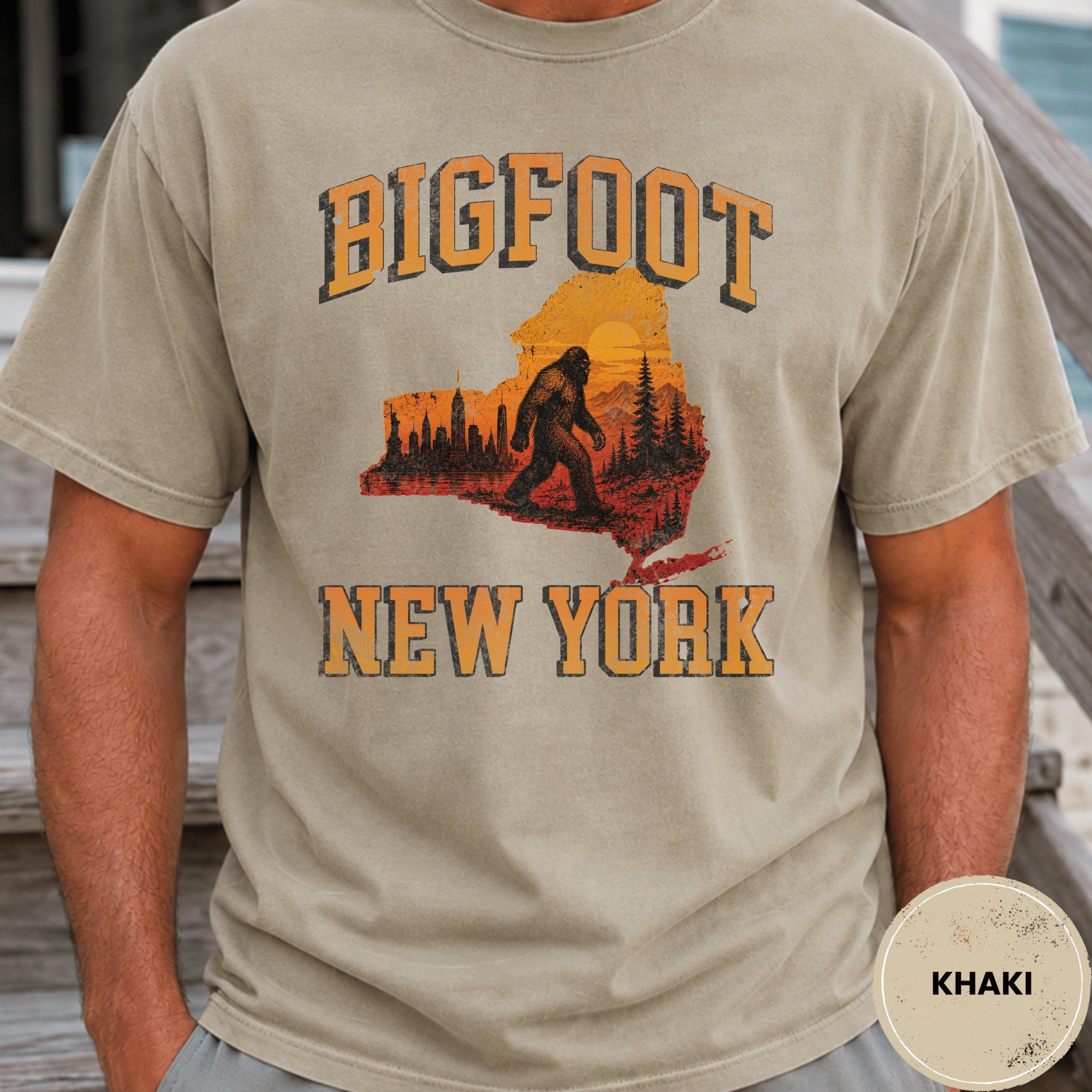 Comfort Colors® Bigfoot New York State Tee - Deadpan Outdoors Co.