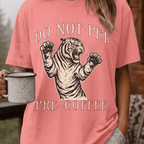 Funny Tiger Coffee Shirt, Do Not Pet Pre Coffee Tee, Sarcastic Coffee Lover Gift, Tiger Lover Shirt, Introvert Coffee Gift for Her - Deadpan Outdoors Co.