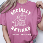 Socially Retired - Effective Immediately - Gildan Tee - Deadpan Outdoors Co.