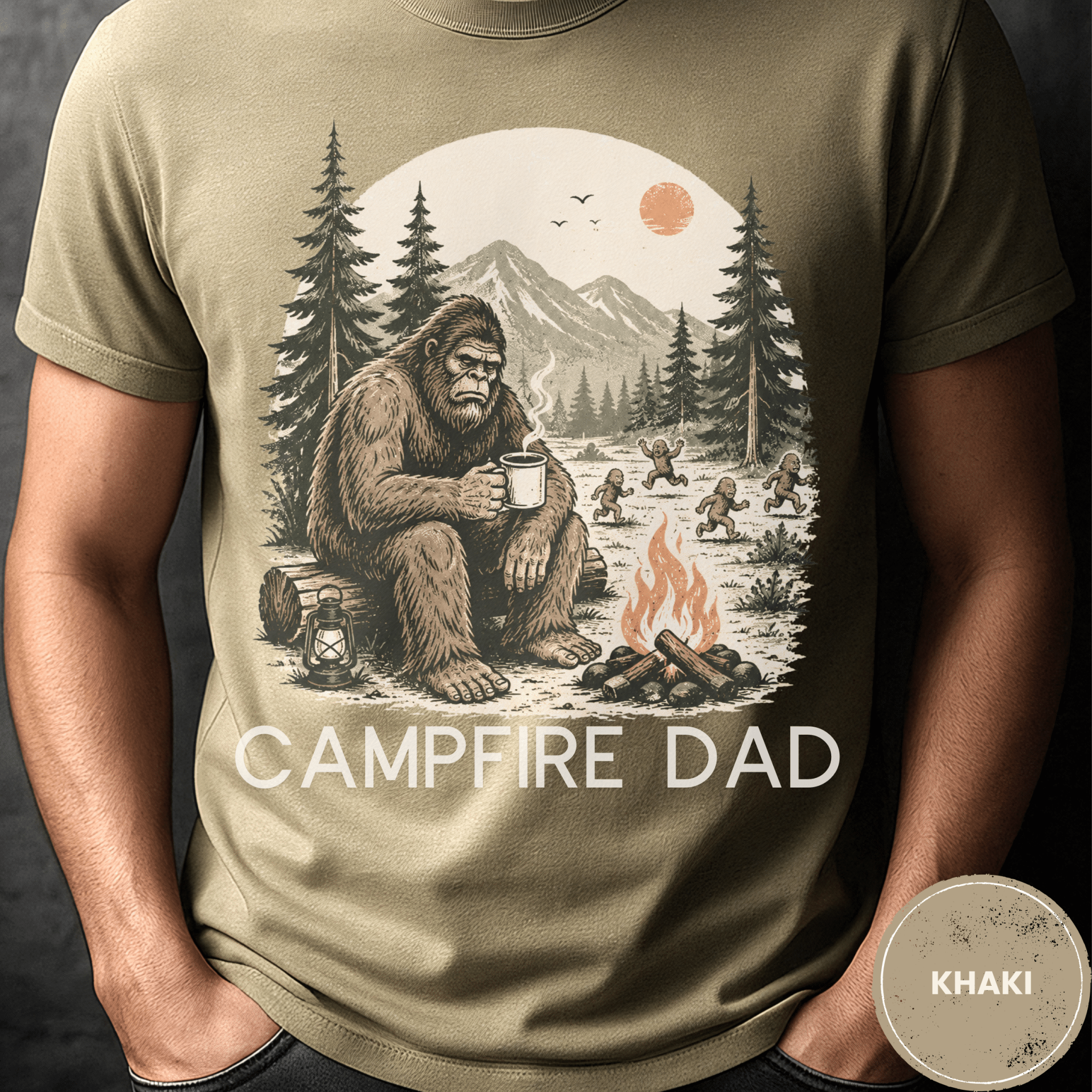 Comfort Colors® Campfire Dad Shirt - Deadpan Outdoors Co.