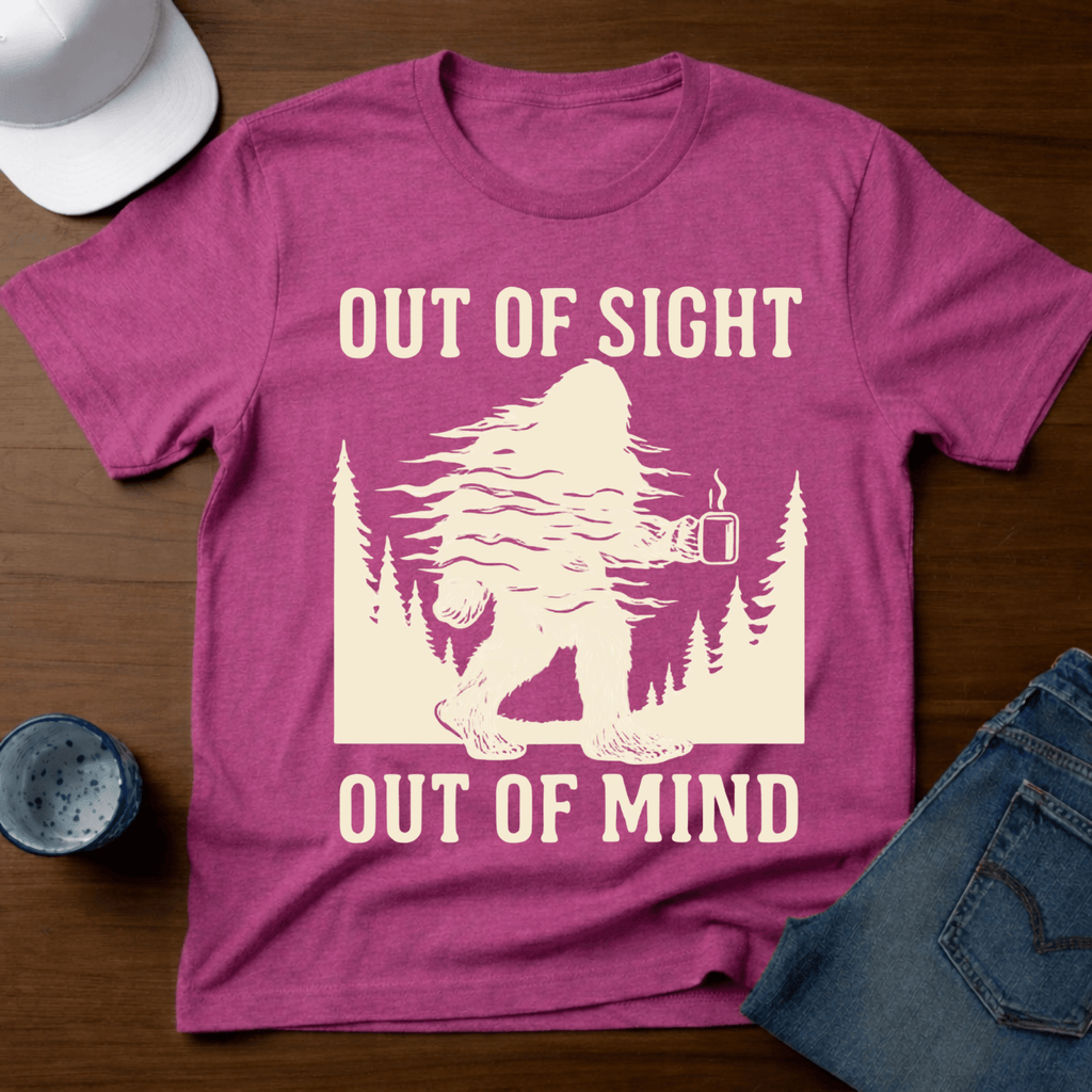 Out Of Sight - Out Of Mind T-Shirt - Deadpan Outdoors Co.