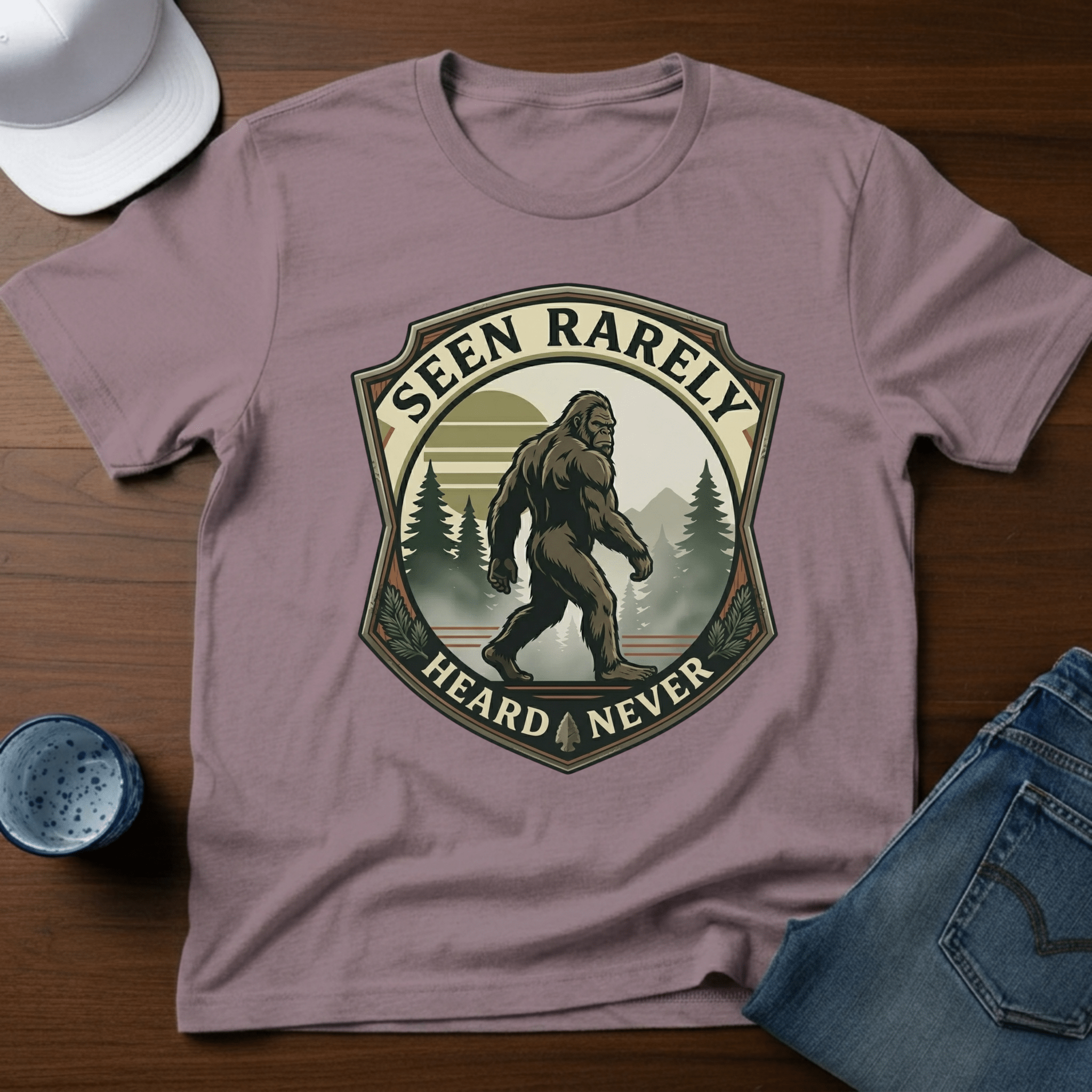 Seen Rarely Heard Never T-Shirt - Deadpan Outdoors Co.