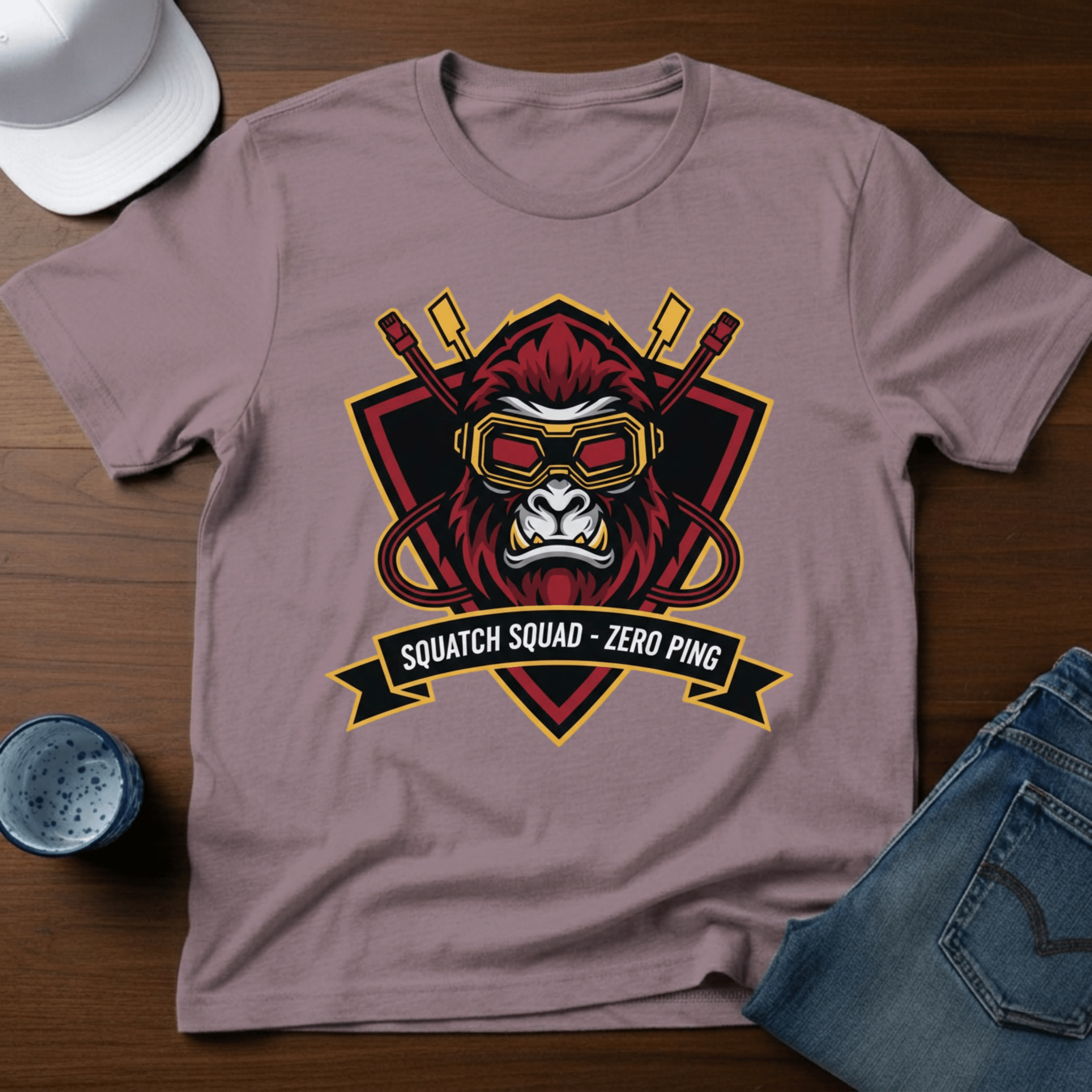 Squatch Squad Zero Ping T-Shirt - Deadpan Outdoors Co.