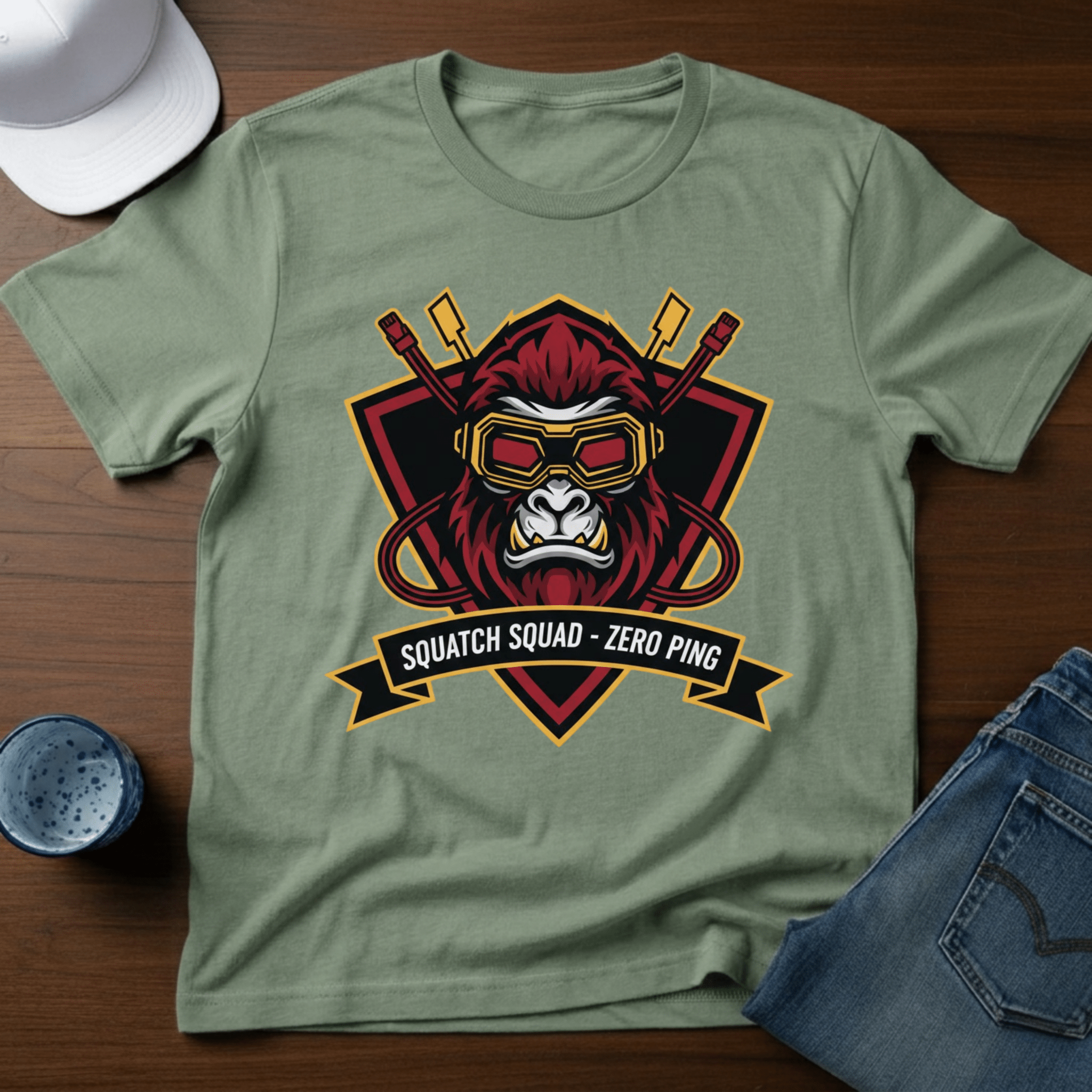 Squatch Squad Zero Ping T-Shirt - Deadpan Outdoors Co.