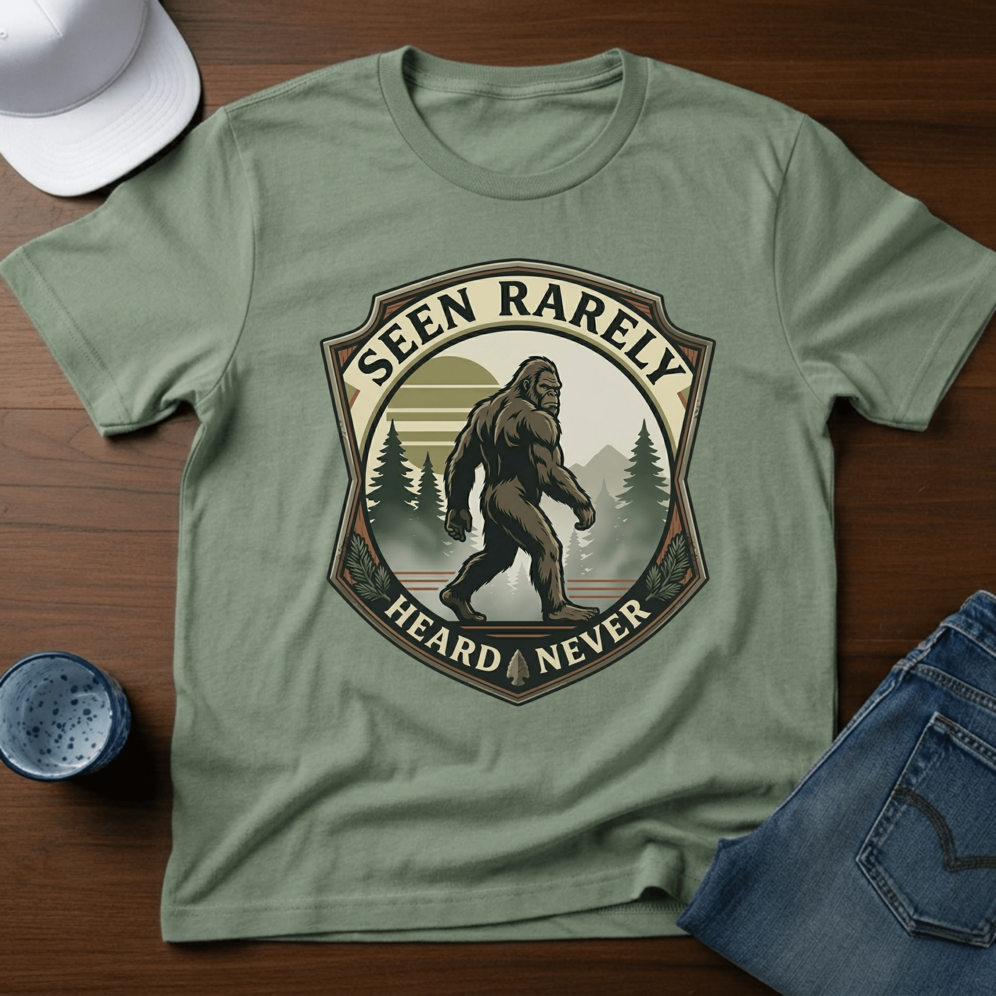 Seen Rarely Heard Never T-Shirt - Deadpan Outdoors Co.