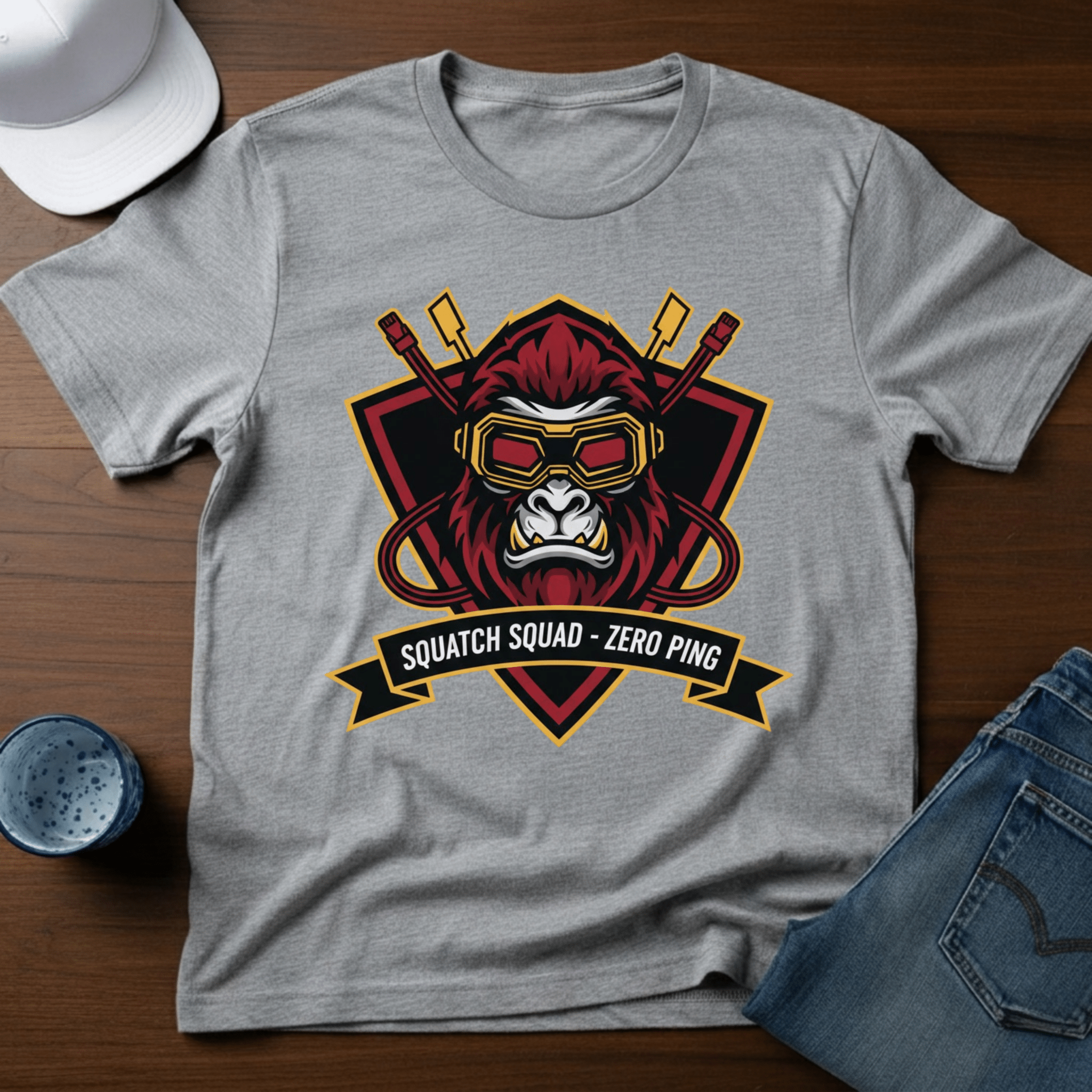 Squatch Squad Zero Ping T-Shirt - Deadpan Outdoors Co.