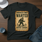 America's Most Wanted - Never Caught T-Shirt - Deadpan Outdoors Co.