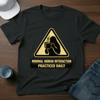 Minimal Human Interaction Practiced Daily - Female Bigfoot T-Shirt - Deadpan Outdoors Co.