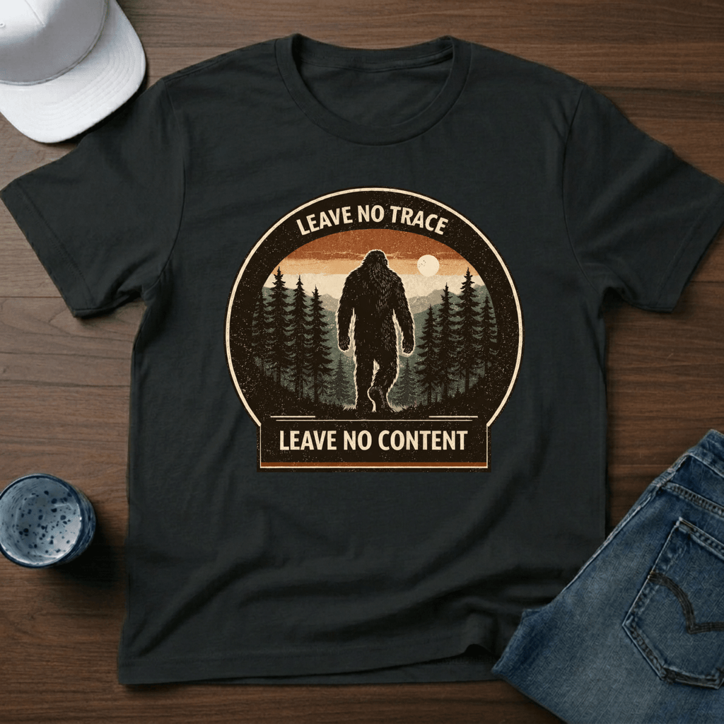 Leave No Trace Leave No Content T-Shirt - Deadpan Outdoors Co.