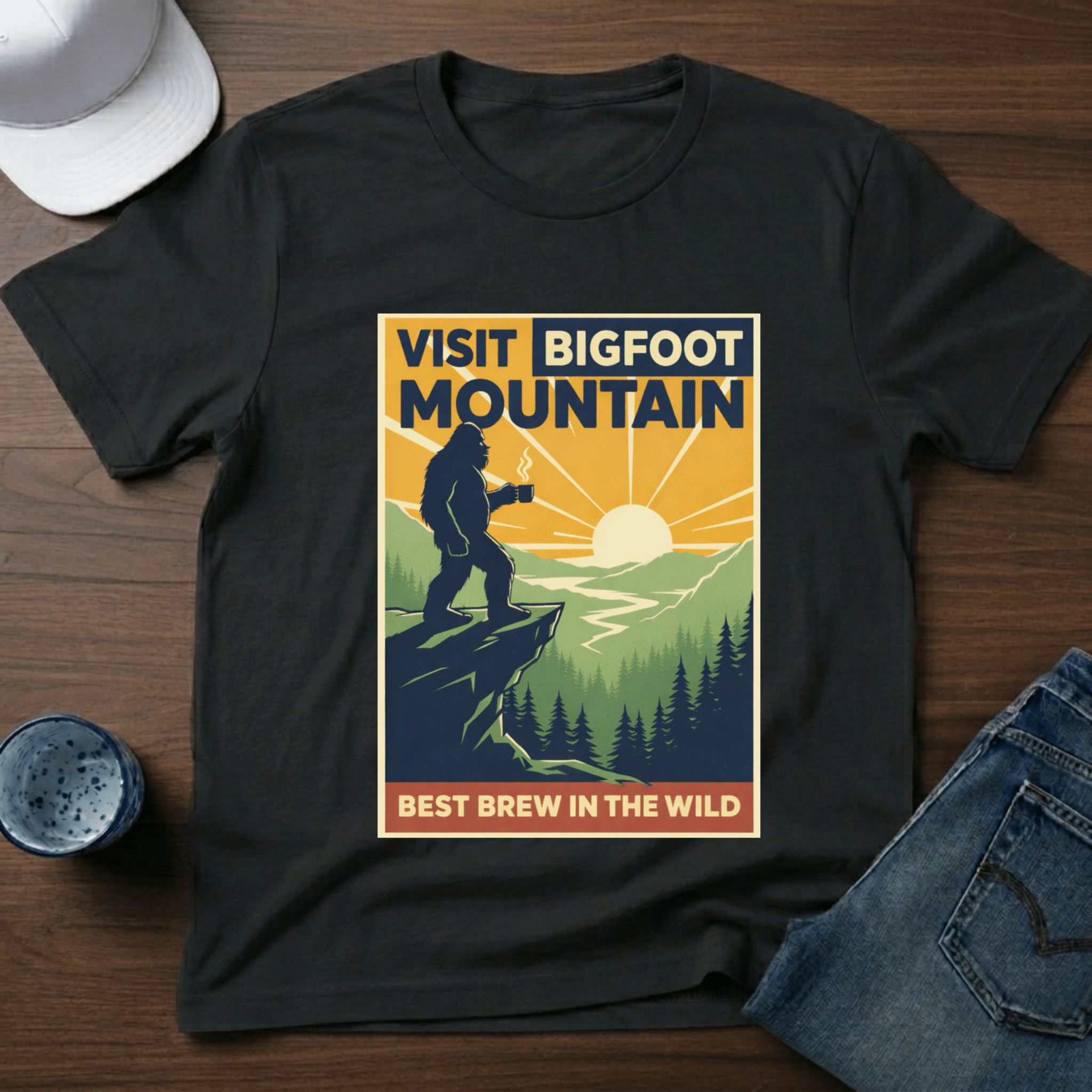 Visit Bigfoot Mountain T-Shirt - Deadpan Outdoors Co.