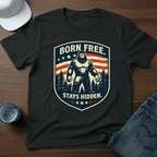 Born Free. Stays Hidden. T-Shirt - Deadpan Outdoors Co.