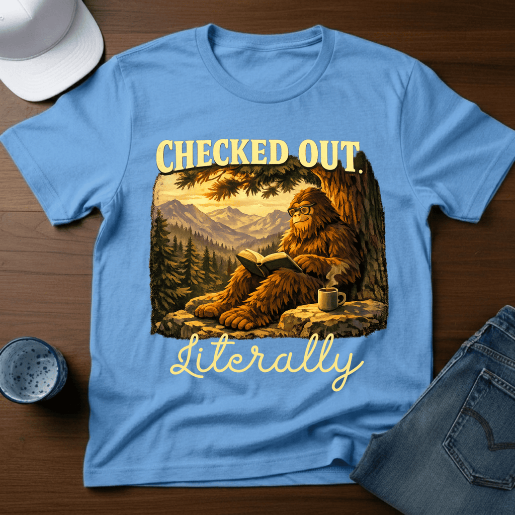 Checked Out. Literally T-Shirt - Deadpan Outdoors Co.