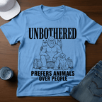 Unbothered - Prefers Animals Over People T-Shirt - Deadpan Outdoors Co.