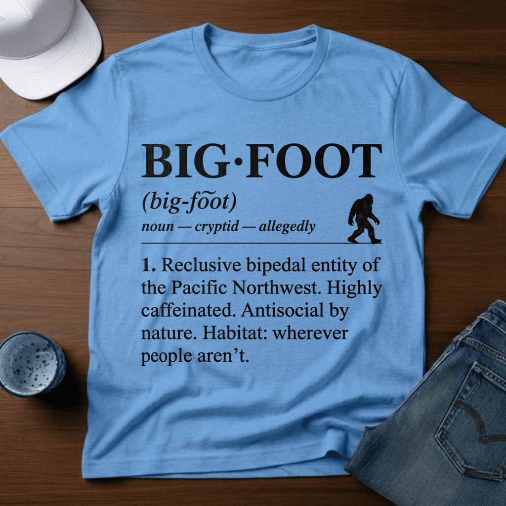 Bigfoot - Dictionary Definition T-Shirt - Deadpan Outdoors Co.