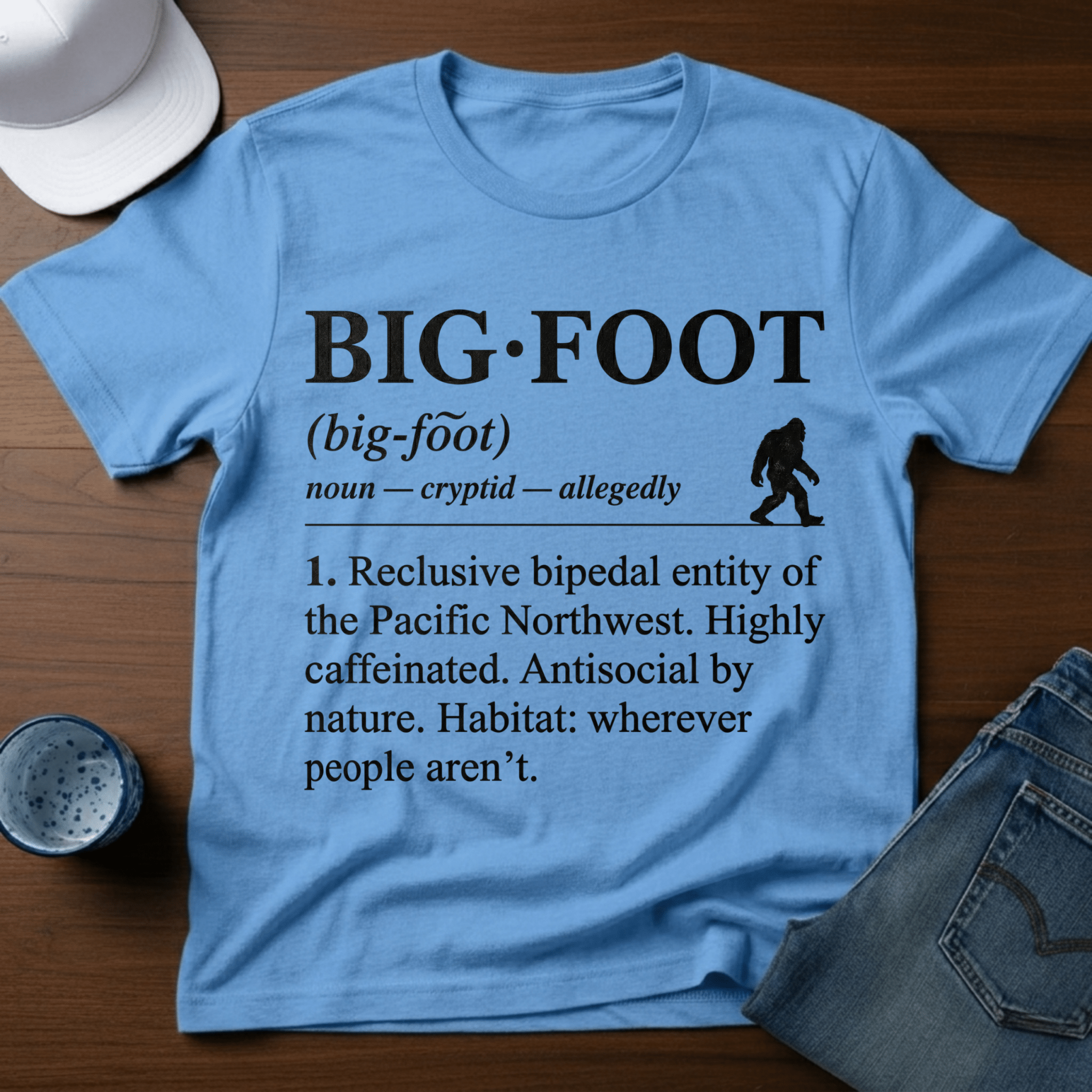 Bigfoot - Dictionary Definition T-Shirt - Deadpan Outdoors Co.