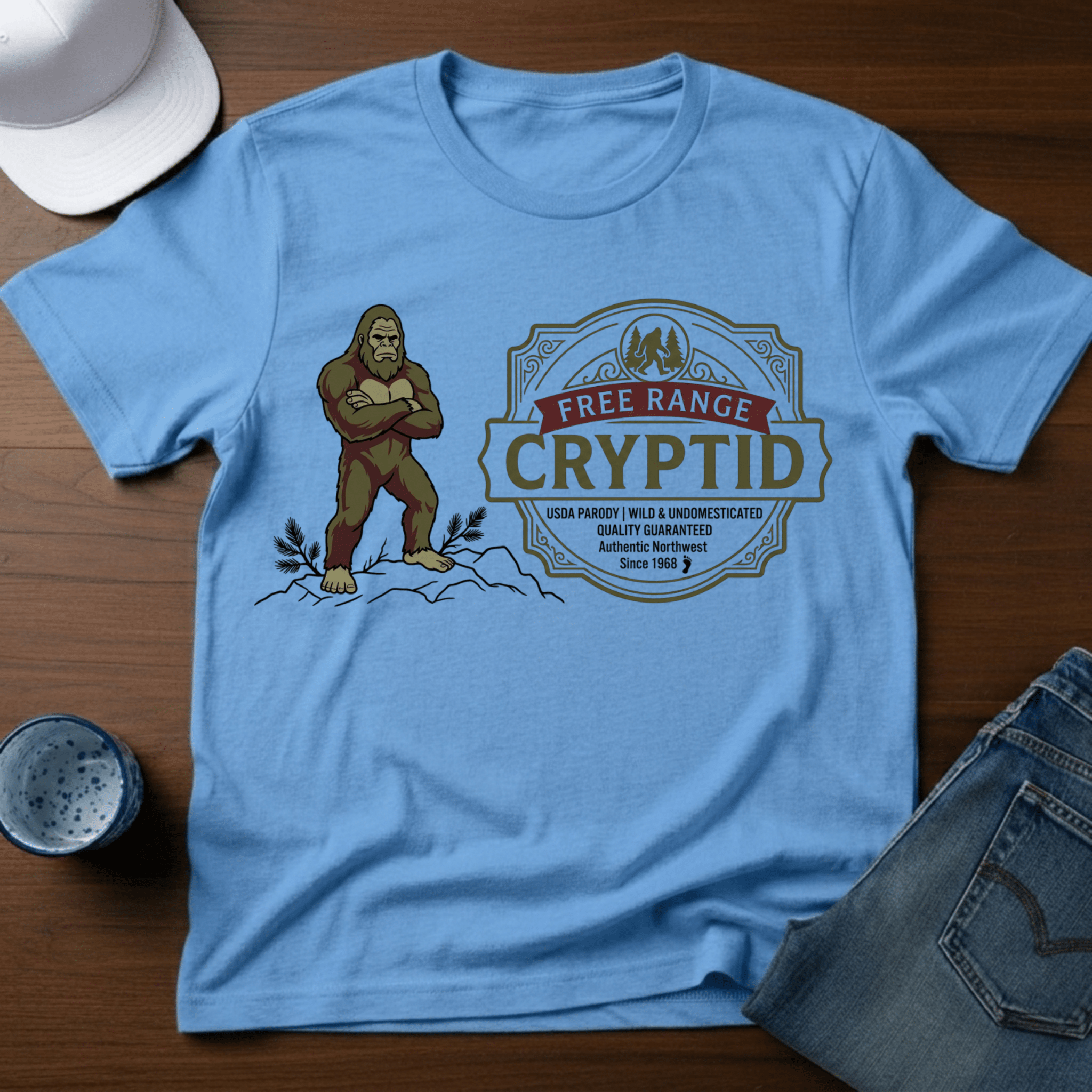Free Range Cryptid T-Shirt - Deadpan Outdoors Co.