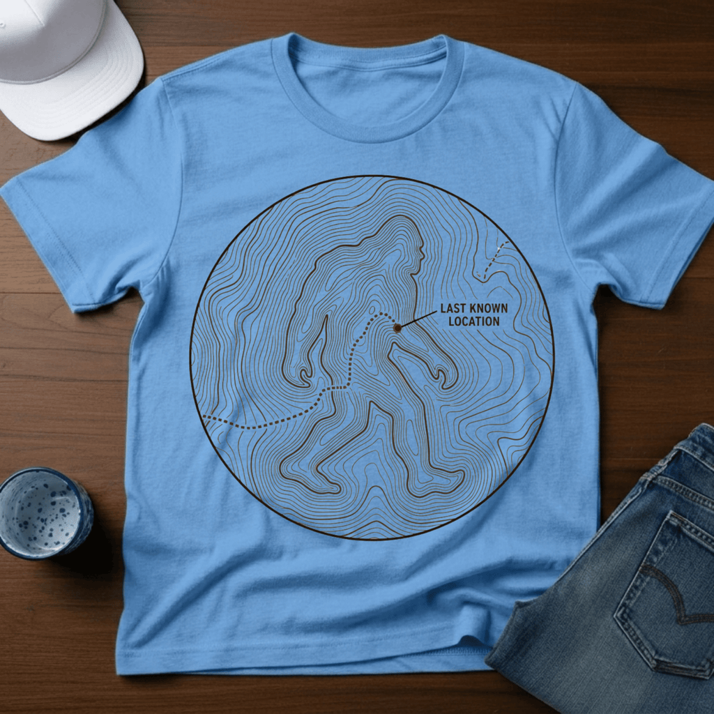 Last Known Location T-Shirt - Deadpan Outdoors Co.
