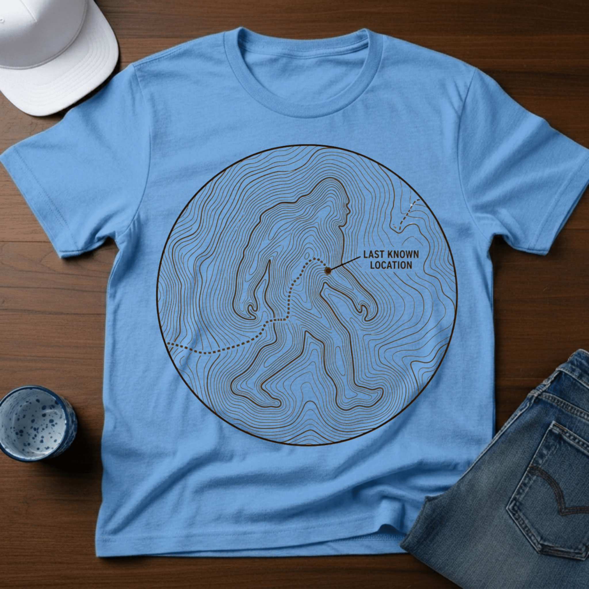 Last Known Location T-Shirt - Deadpan Outdoors Co.