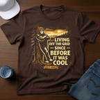 Living Off The Grid Since Before It Was Cool T-Shirt - Deadpan Outdoors Co.