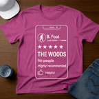 Bigfoot Review - 5 Stars for The Woods T-Shirt - Deadpan Outdoors Co.