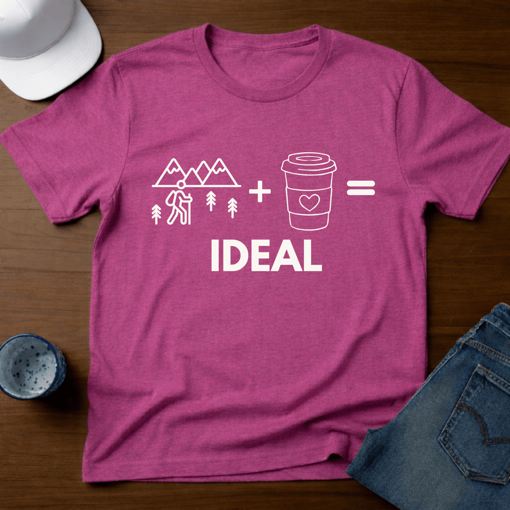 Hiking + Coffee = Ideal T-Shirt - Deadpan Outdoors Co.