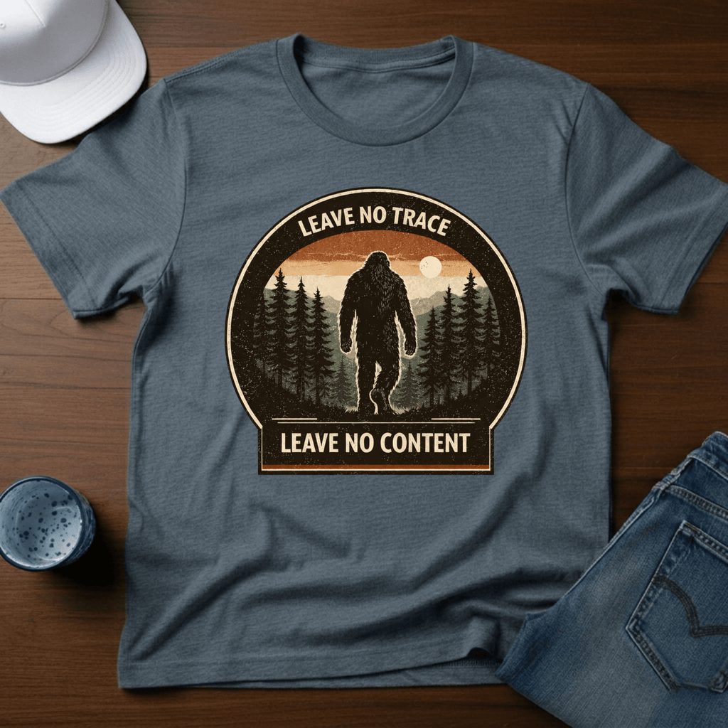 Leave No Trace Leave No Content T-Shirt - Deadpan Outdoors Co.