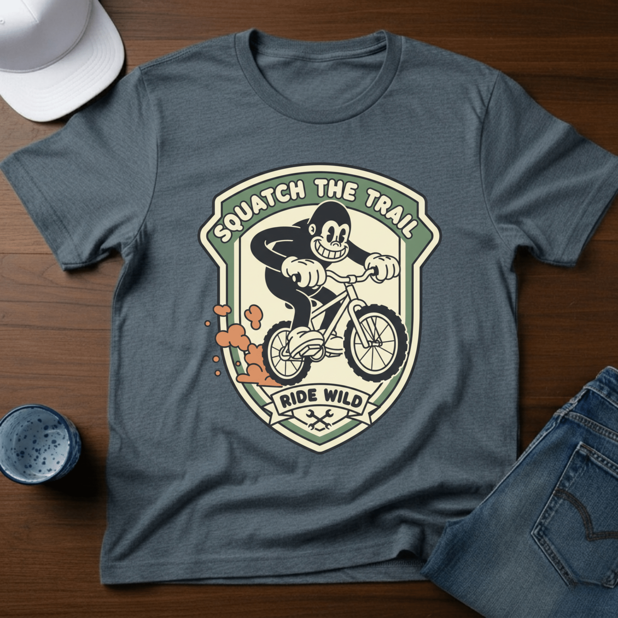 Squatch The Trail Ride Wild T-Shirt - Deadpan Outdoors Co.