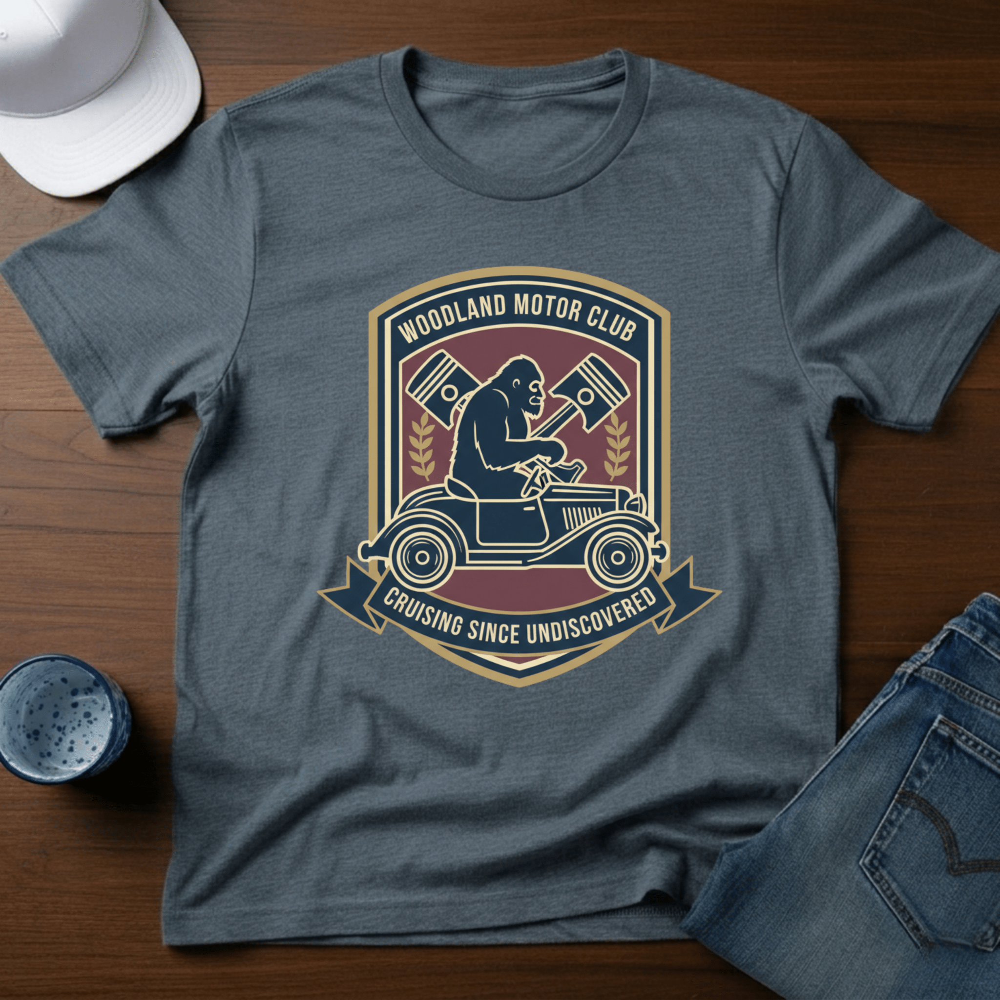 Woodland Motor Club T-Shirt - Deadpan Outdoors Co.