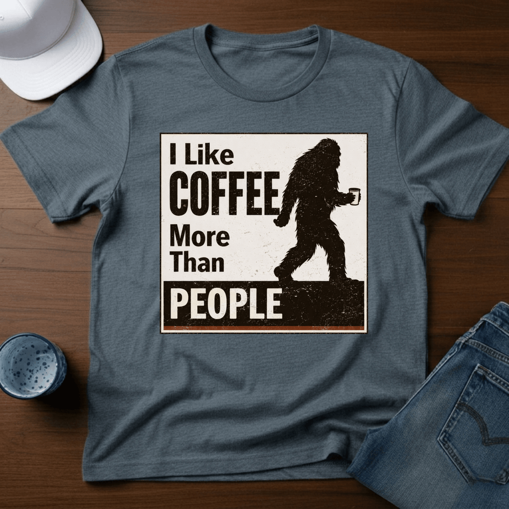 I Like Coffee More Than People T-Shirt - Deadpan Outdoors Co.