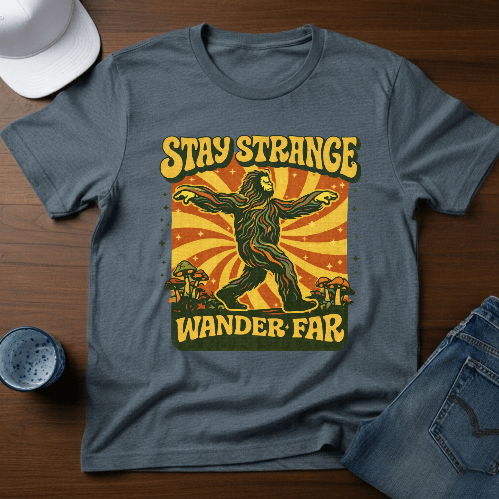Stay Strange Wander Far T-Shirt - Deadpan Outdoors Co.