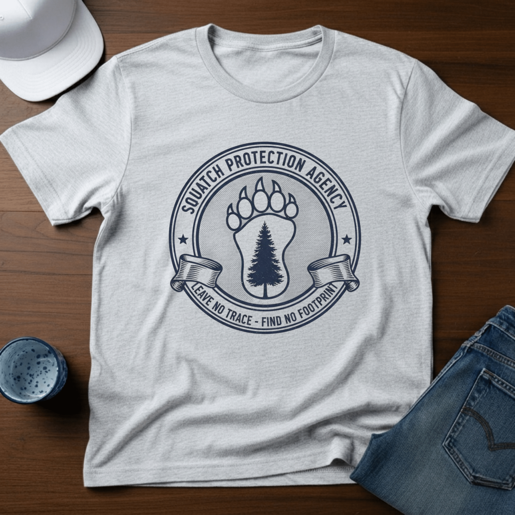 Squatch Protection Agency T-Shirt - Deadpan Outdoors Co.