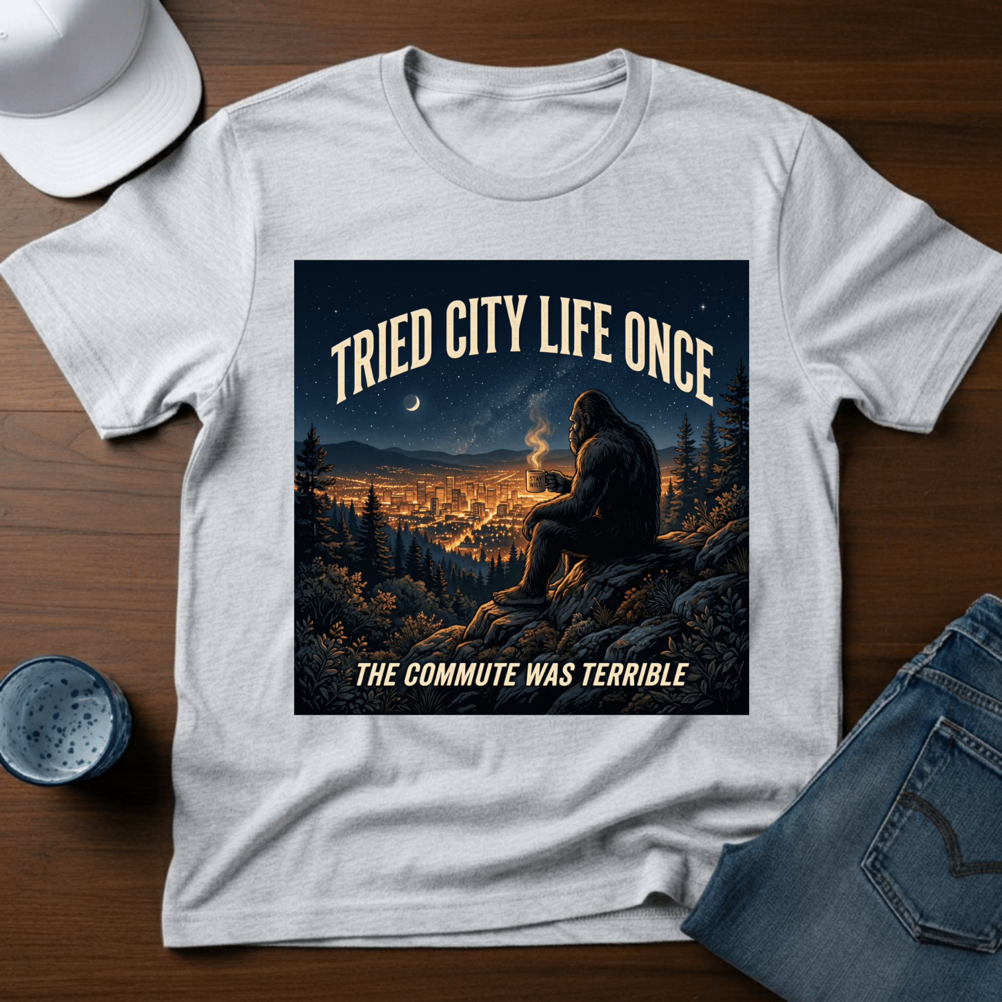 Tried City Life Once - The Commute Was Terrible T-Shirt - Deadpan Outdoors Co.