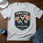 Born Free. Stays Hidden. T-Shirt - Deadpan Outdoors Co.