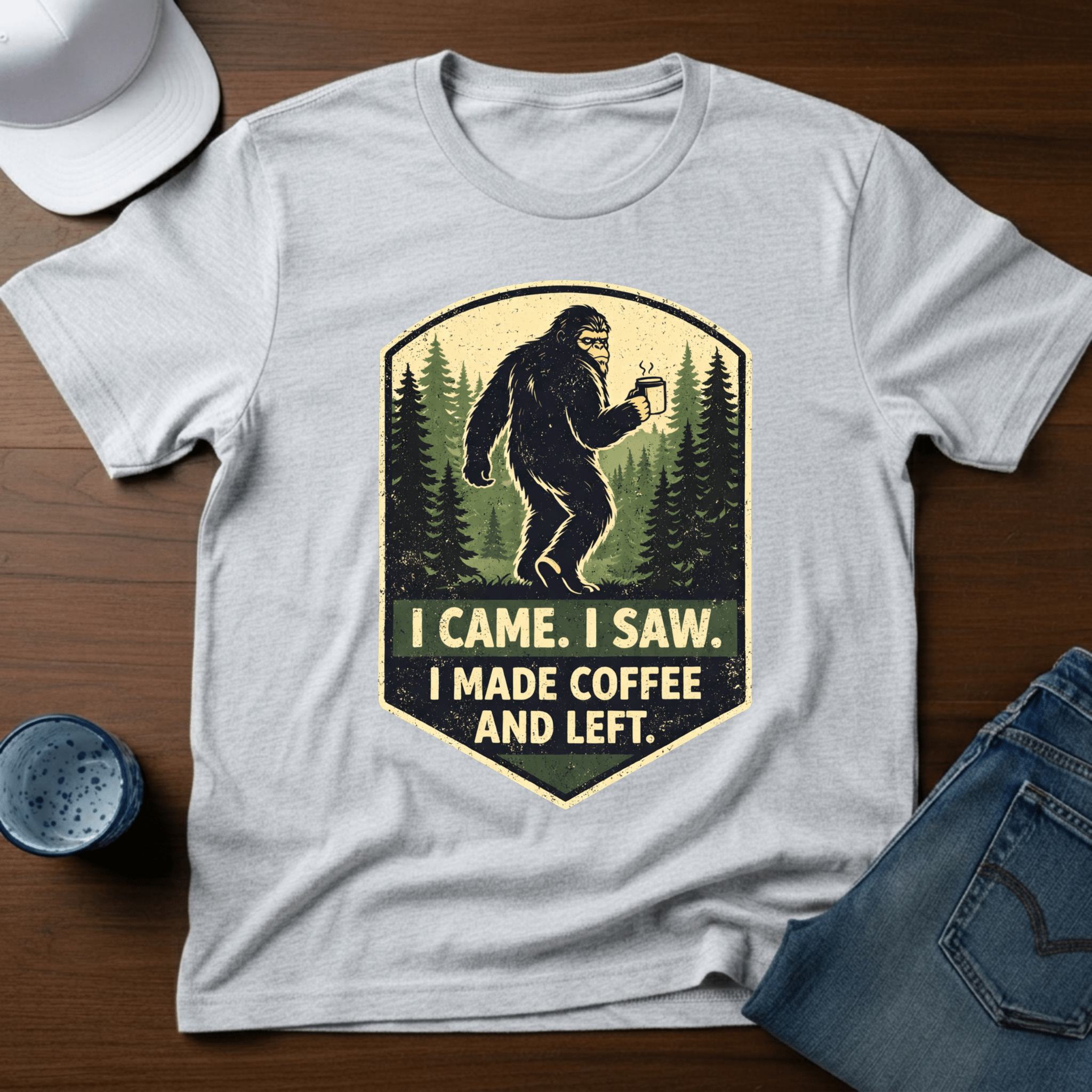 I Came. I Saw. I Made Coffee And Left. T-Shirt - Deadpan Outdoors Co.