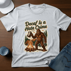 Decaf Is A Hate Crime With Coffee Pot T-Shirt - Deadpan Outdoors Co.