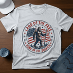 Land Of The Free Home Of The Squatch T-Shirt - Deadpan Outdoors Co.