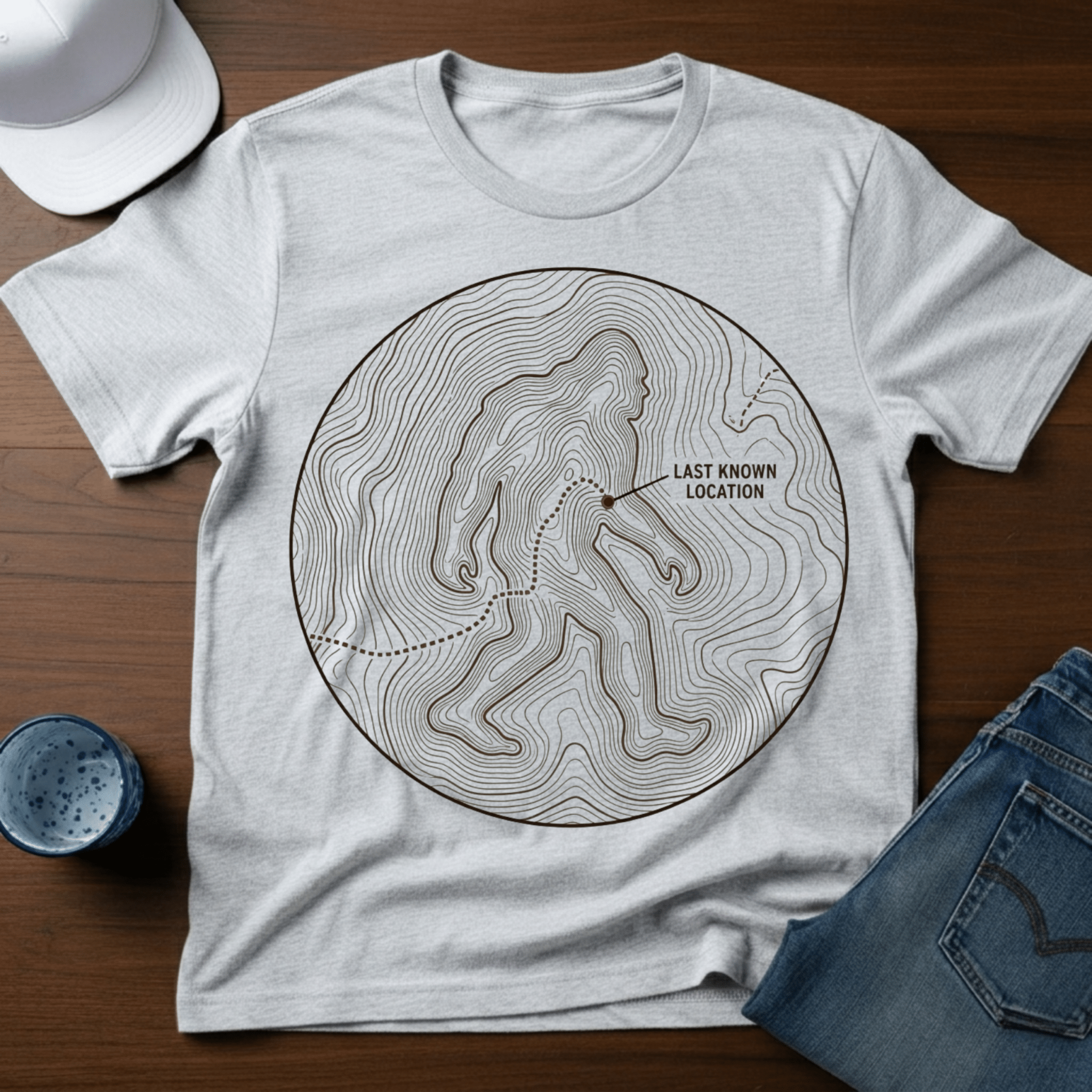 Last Known Location T-Shirt - Deadpan Outdoors Co.
