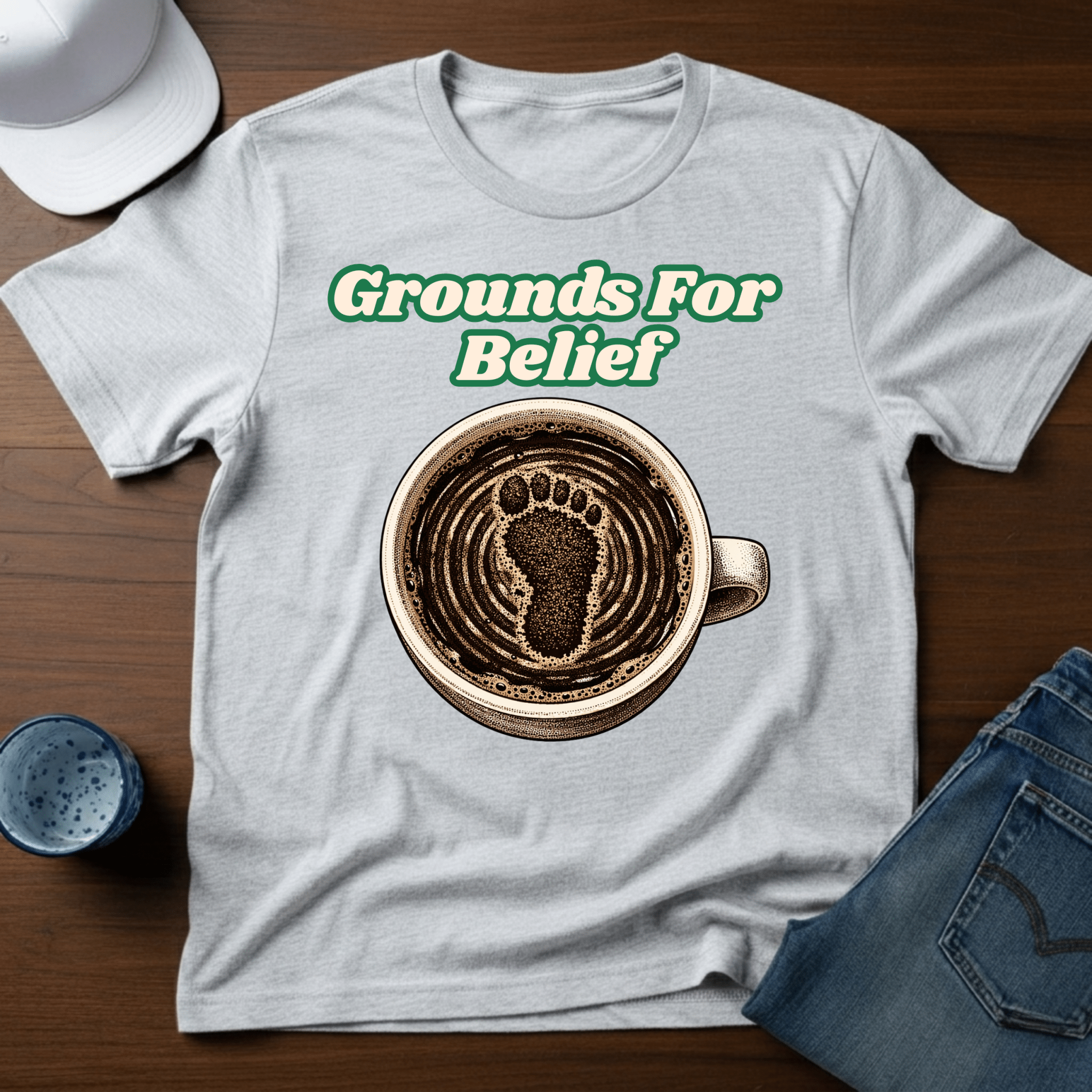 Grounds For Belief T-Shirt - Deadpan Outdoors Co.
