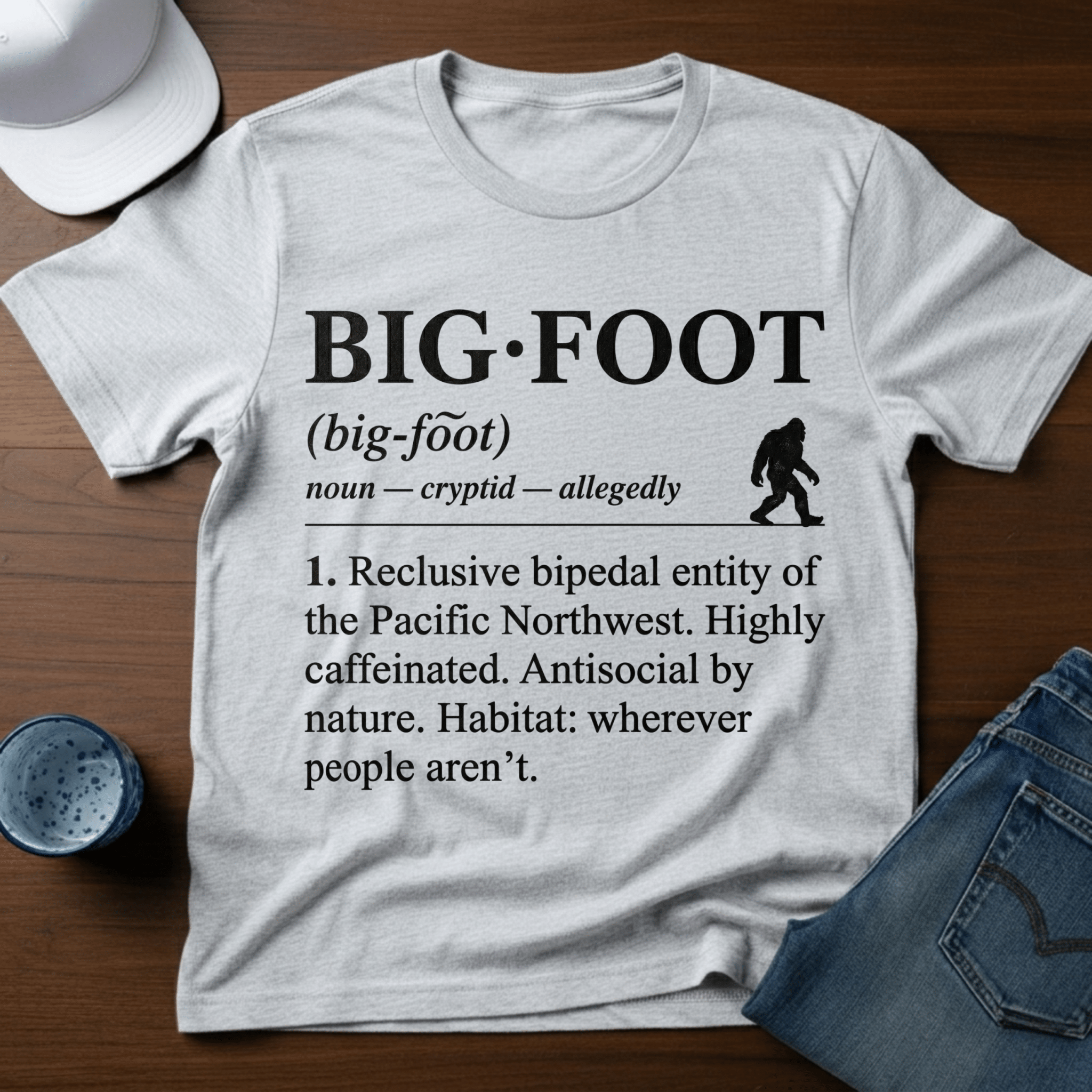 Bigfoot - Dictionary Definition T-Shirt - Deadpan Outdoors Co.