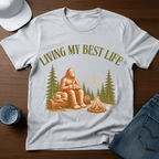 Living My Best Life - Sasquatch Humor Tee - T-Shirt - Deadpan Outdoors Co.